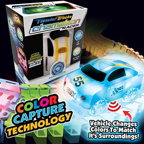 Magic Track Mindscope Chameleon Color Sensing Twister Tracks Glow in the Dark Up